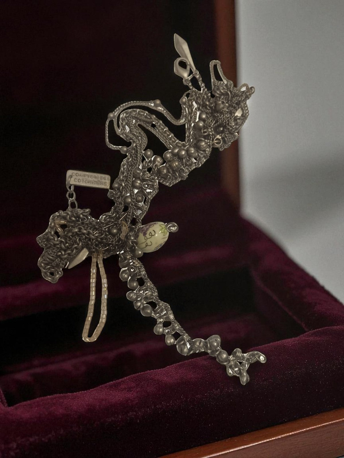 Collier dragon vintage Comptoir des Cotonniers bijou rétro fantaisie ancien