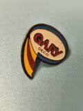 Vintage pin's Gapy déco émaillé forme originale années 80 (Ref 16)