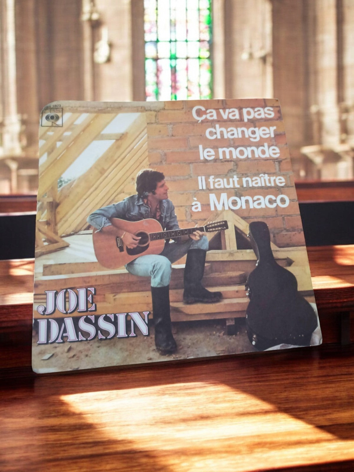 Vinyle 45 tours Joe Dassin vintage – Ça va pas changer le monde CBS France