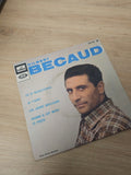 Vinyle 45 tours ancien Bécaud rétro collection disque vintage chanson française