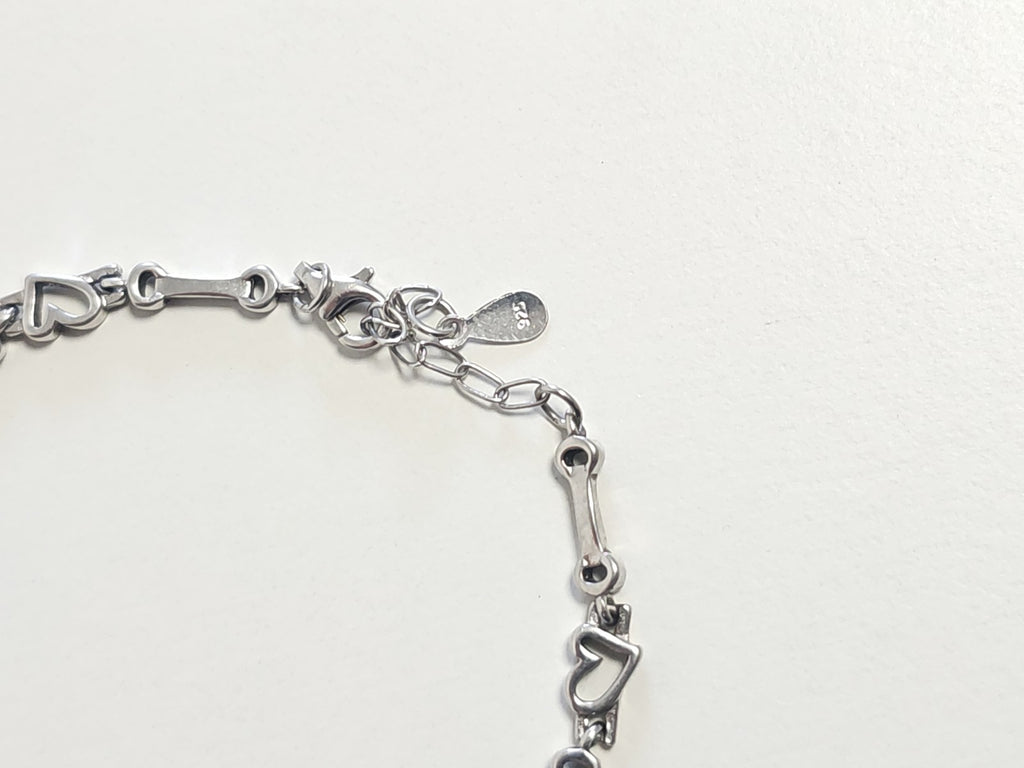 Bracelet ancien en argent massif 5,9g vintage bijou collection rétro authentique
