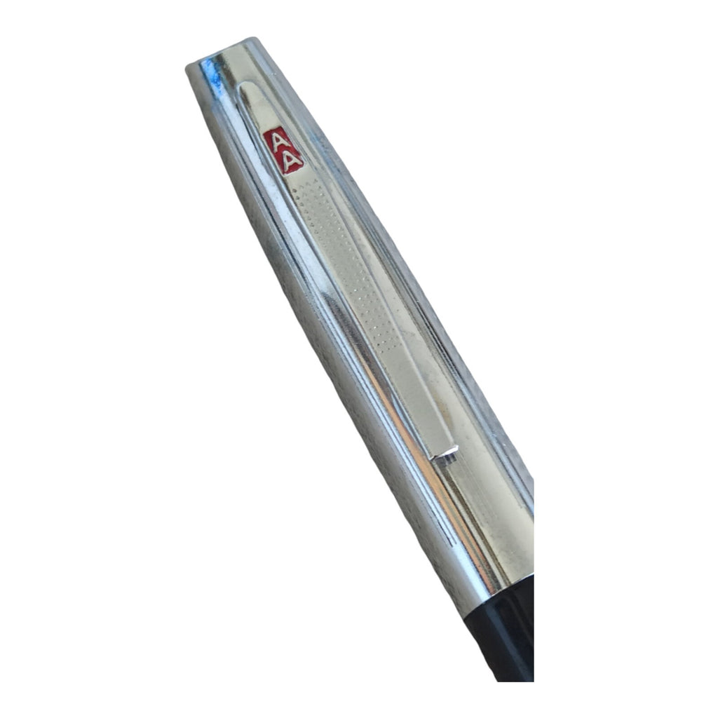 Stylo plume Gervais Danone plaqué or capuchon métal vintage rare