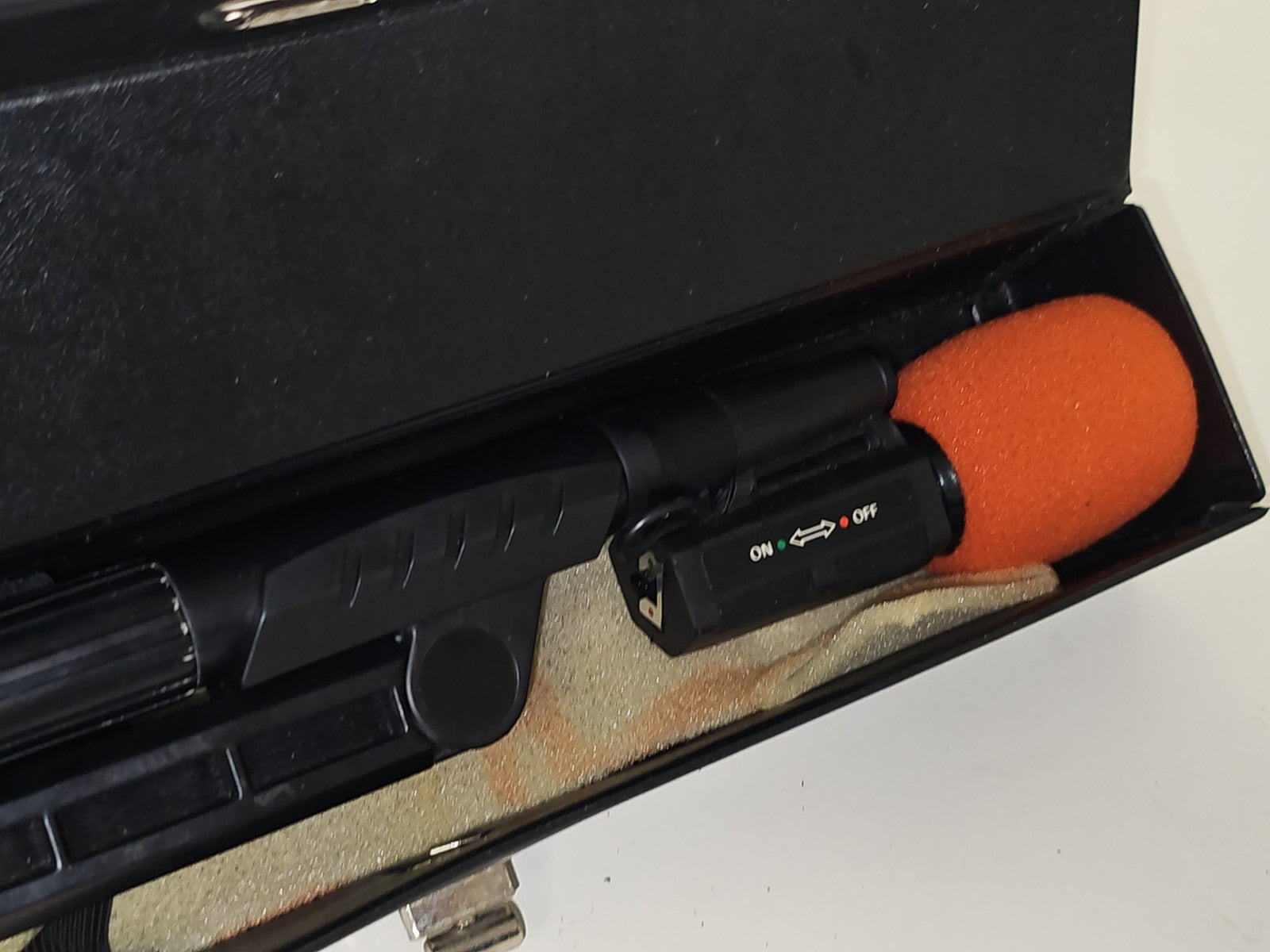 Microphone vintage ancien rare avec branche, objet rétro pour collectionneur aud