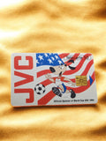 Carte téléphonique JVC Télécarte 50 USA 1994 vintage Coupe du Monde football