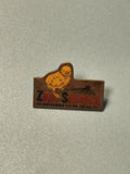 Vintage pin's Zoo Service poussin jaune, badge publicitaire ancien collection