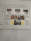 Feuillet CEF Histoire de France timbres 1971 Bataille de Valmy Bastille