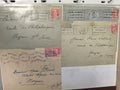 Lot anciennes enveloppes philatélie France années 1940 cachets illustrés collect
