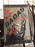 Affiche vintage DADA9 concert ancien, poster rétro musique Metro Palladium