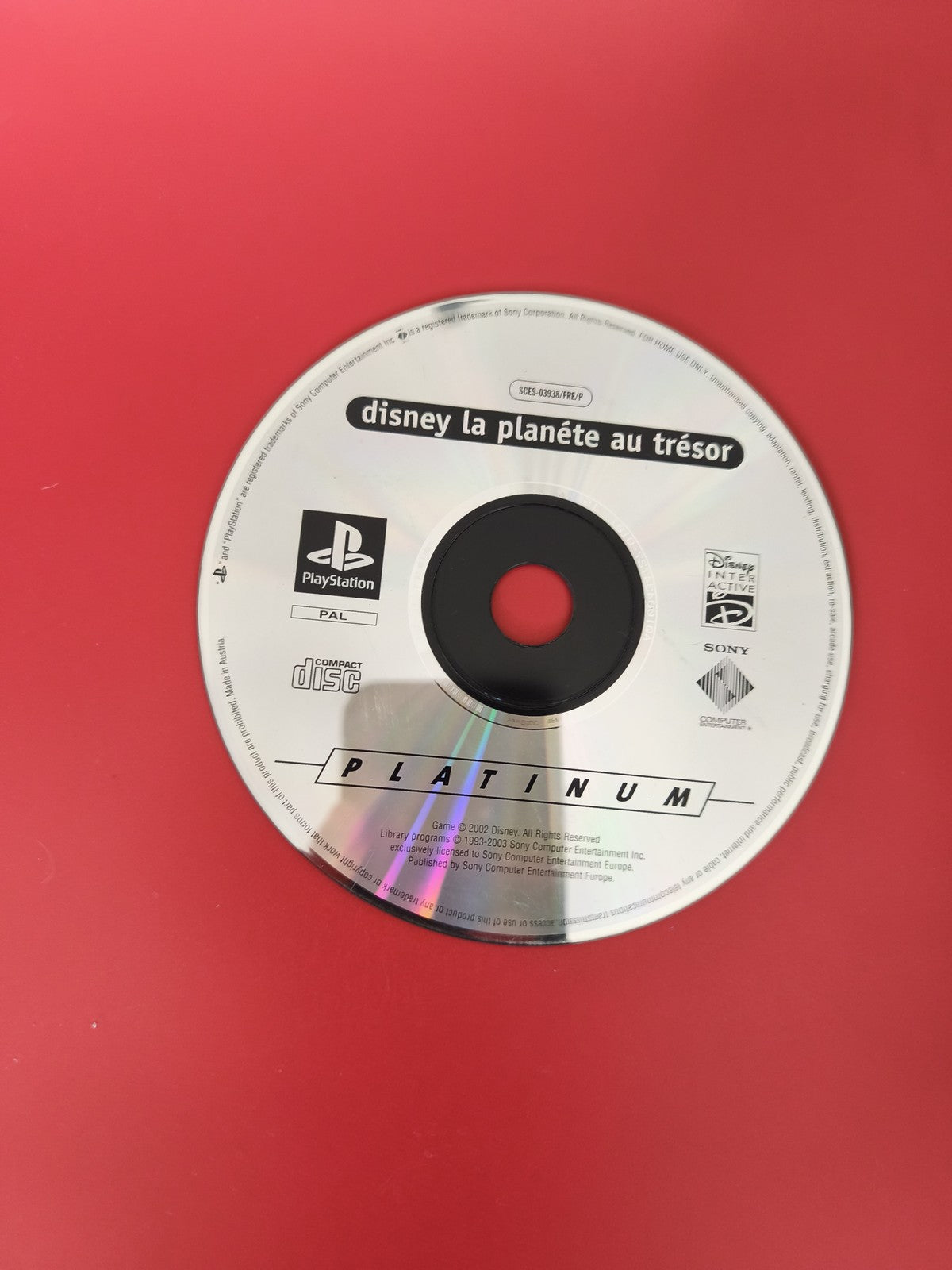 Jeu PS1 Disney La Planète au Trésor CD seul original pour PlayStation d'occasion