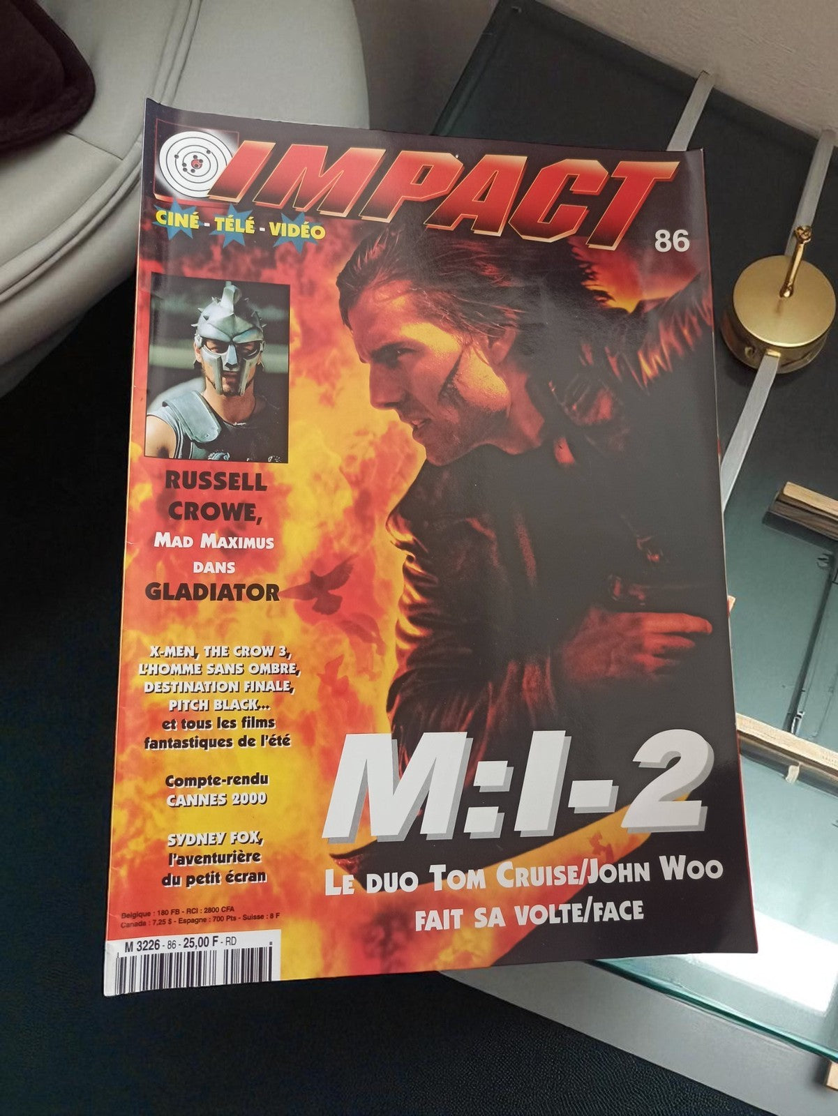Magazine cinéma Impact n°86 M:I-2 Tom Cruise Gladiator rétro vintage