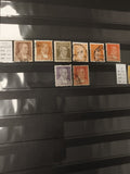 Timbres Turquie Cumhuriyeti portrait Atatürk x8 oblitérés philatélie