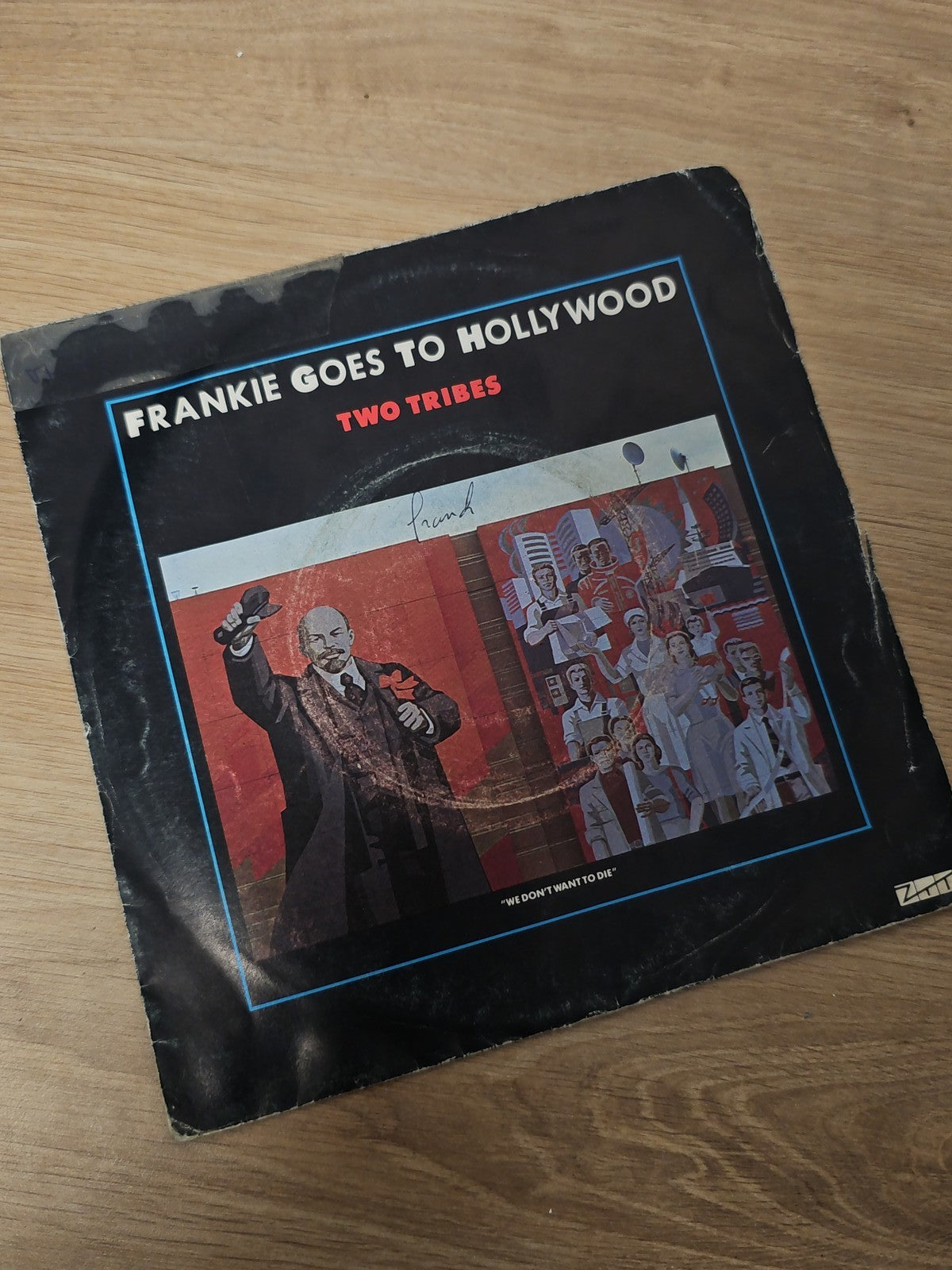 Vintage 45T ancien disque vinyle Franckie Goes To Hollywood rétro collection