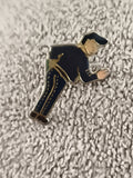 Pin's vintage personnage homme années 80 style cartoon émaillé (Ref 6)
