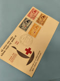 Ancienne enveloppe FDC Vietnam Croix-Rouge 1963 timbres collection philatélie