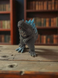 Figurine Godzilla Bandai Kaiju King vintage grise épines bleues monstre