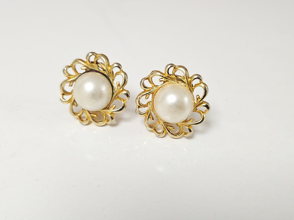 Pair of vintage old retro earrings for collector or amateur