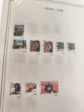 Timbres anciens USA oblitérés animaux Noël Kwanzaa 32c 20c vintage philatélie