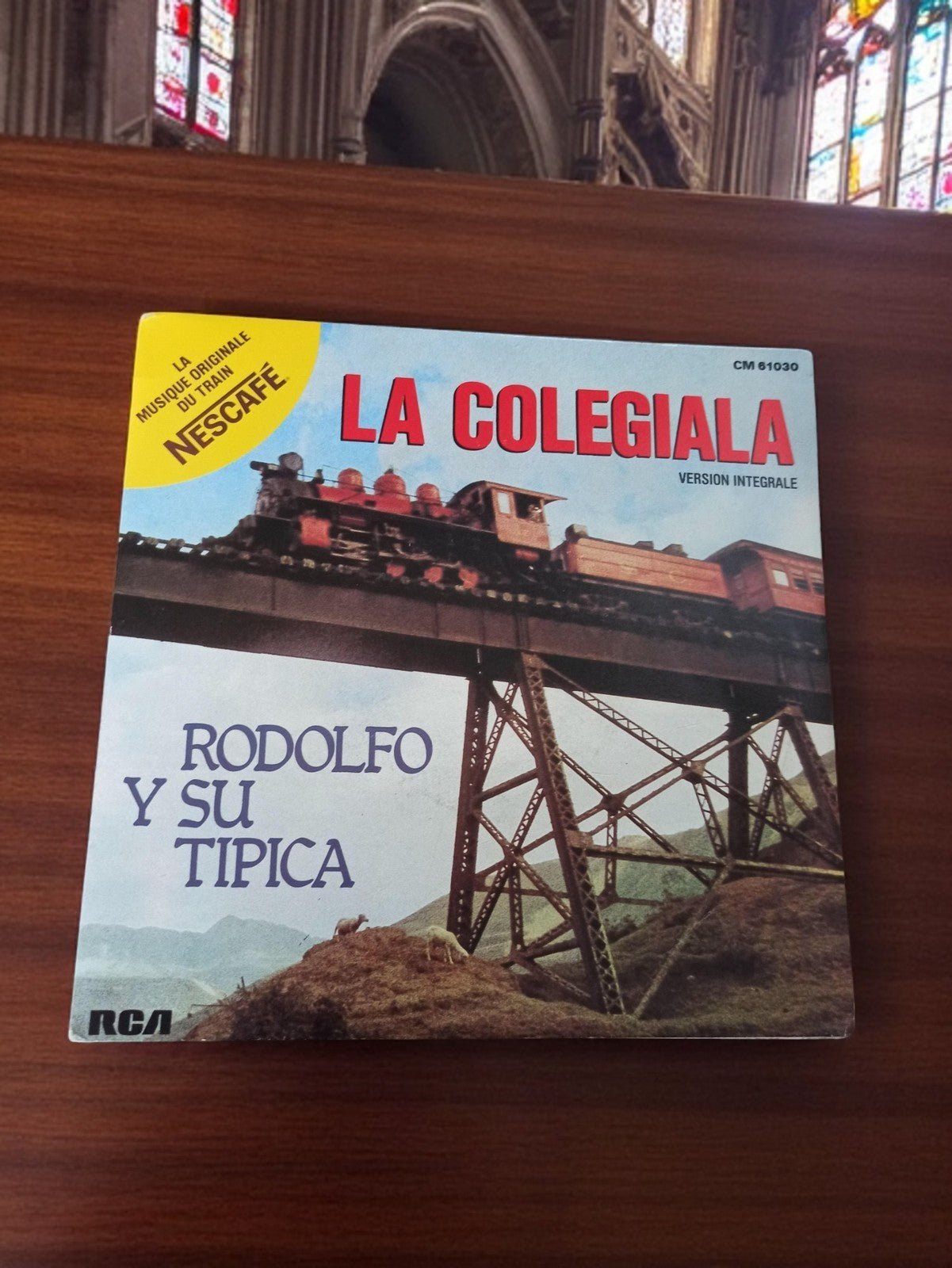 Vinyle 45 tours LA COLEGIALA Rodolfo y su Tipica RCA vintage pochette train