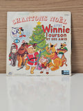 Vintage 45 rpm retro Let's Sing Christmas old vinyl record collector French song