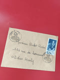 Enveloppe philatélie oblitérée Journée du Timbre 1984 cachet Saint Quentin