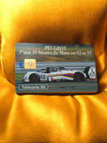 Carte téléphonique Peugeot 24h Le Mans 92 93 vintage Télécarte 50 unités rétro