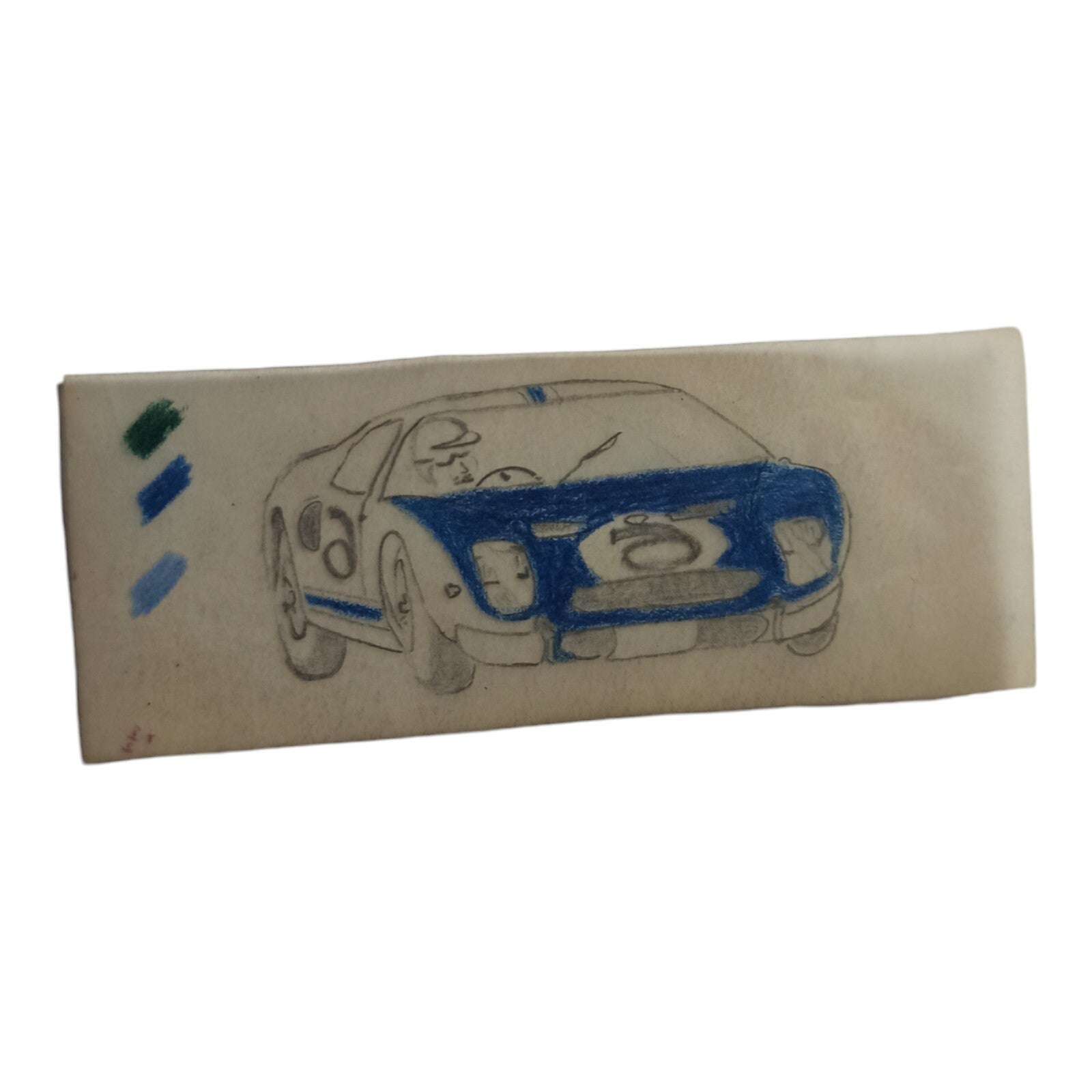 Dessin original calque voiture course vintage Scalextric Dinky Toys 1:32
