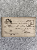 Carte postale Hongrie Autriche 1892 oblitérée WIEN philatélie timbre postal