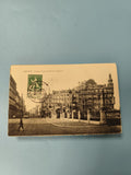 Carte postale ancienne Ostende Rampe Ouest Belgique timbre vintage tramway