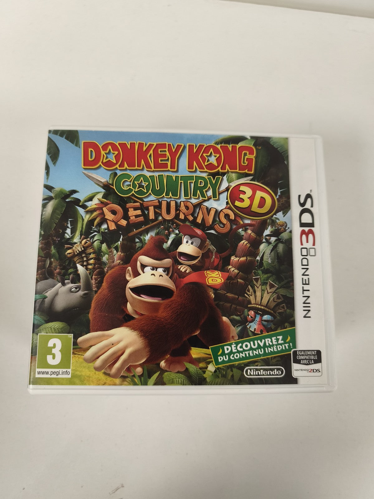 Boîte vide Nintendo 3DS Donkey Kong Country officielle, sans cartouche, original