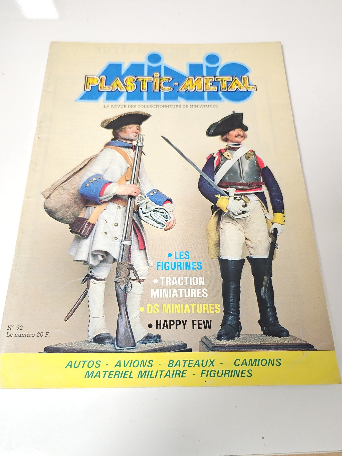 Ancien magazine vintage sur miniatures automobiles et modèles métal pour collect