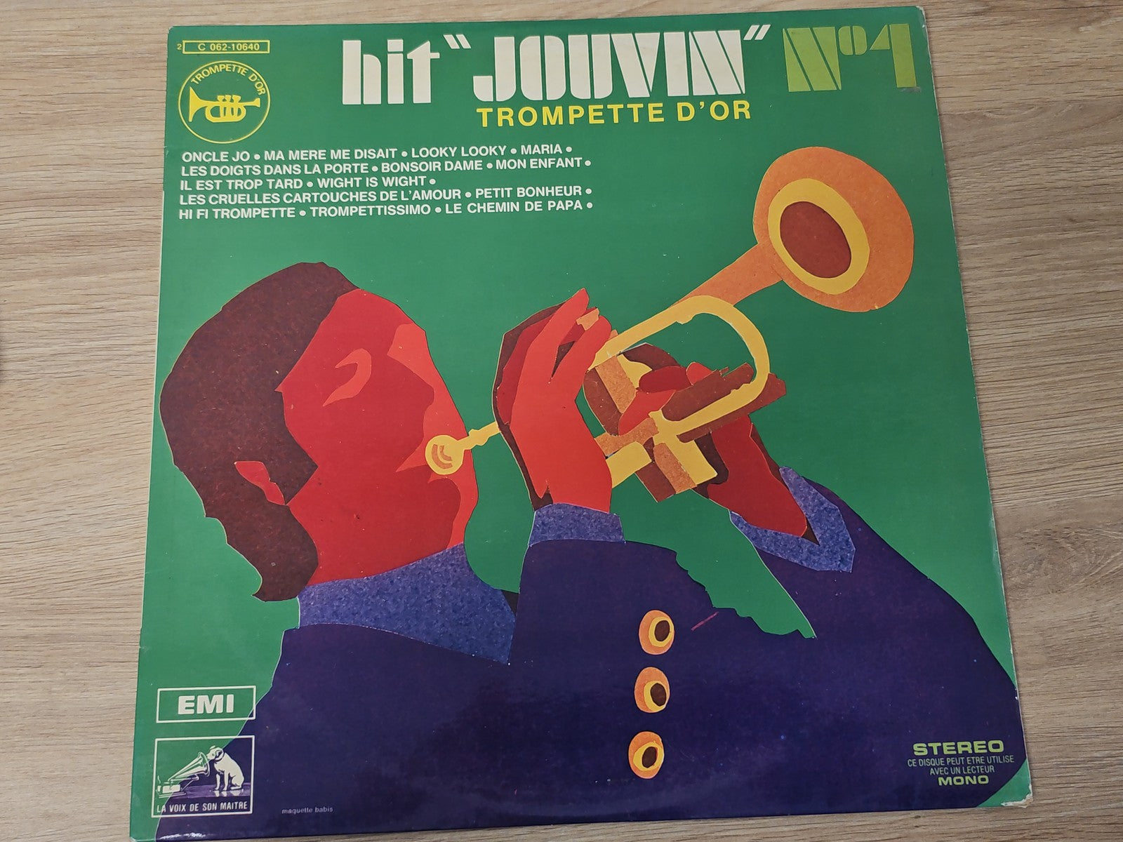 Vinyle 33 tours ancien rétro Hit Jouvin disque vintage collection musique rare
