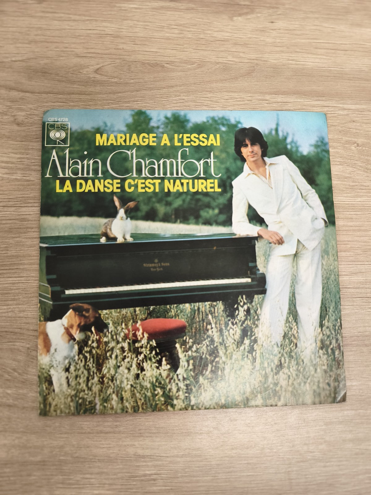 Vinyle 45 tours Alain Chamfort Mariage à l?Essai La Danse C?est Naturel pochette
