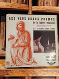 Vinyle 33 tours ancien Les Plus Beaux Poèmes langue française rétro Maria Casarè