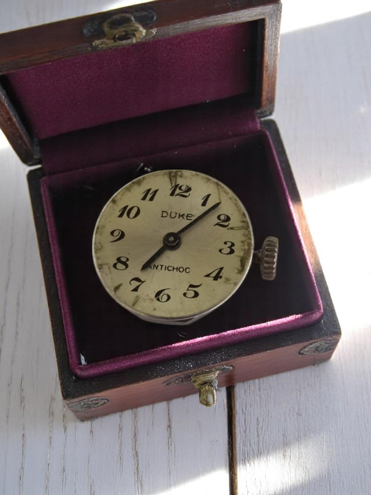 Cadran montre mécanique vintage Duke Antichoc ancien pour pièces
