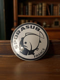 Autocollant vintage Sporasub France rond logo rétro ancien sticker plongée