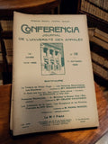Revue ancienne CONFERENCIA Université des Annales 1920 journal rétro vintage