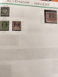 Timbres Allemagne Bavière XIXe-XXe, 4 timbres oblitérés, philatélie Deutsche Rei