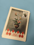 Carte postale Monaco 1974 timbre concours bouquets fleurs oblitérée philatélie