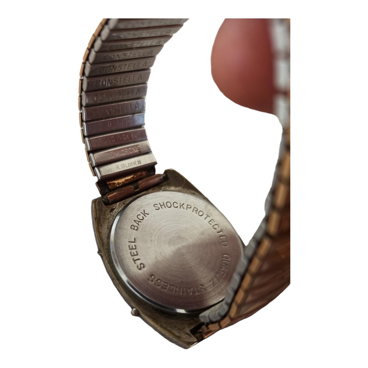 Montre digitale DUKE Flatline vintage acier bicolore rétro années 70 rare
