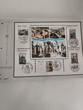 Feuillet philatélique CEF Série Touristique 1971 timbres France