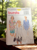 Patron de couture Burda 4405 blouse vintage ancien rétro années 80 modèle femme
