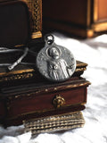 Médaille religieuse vintage Saint Guy métal ancien pendentif catholique