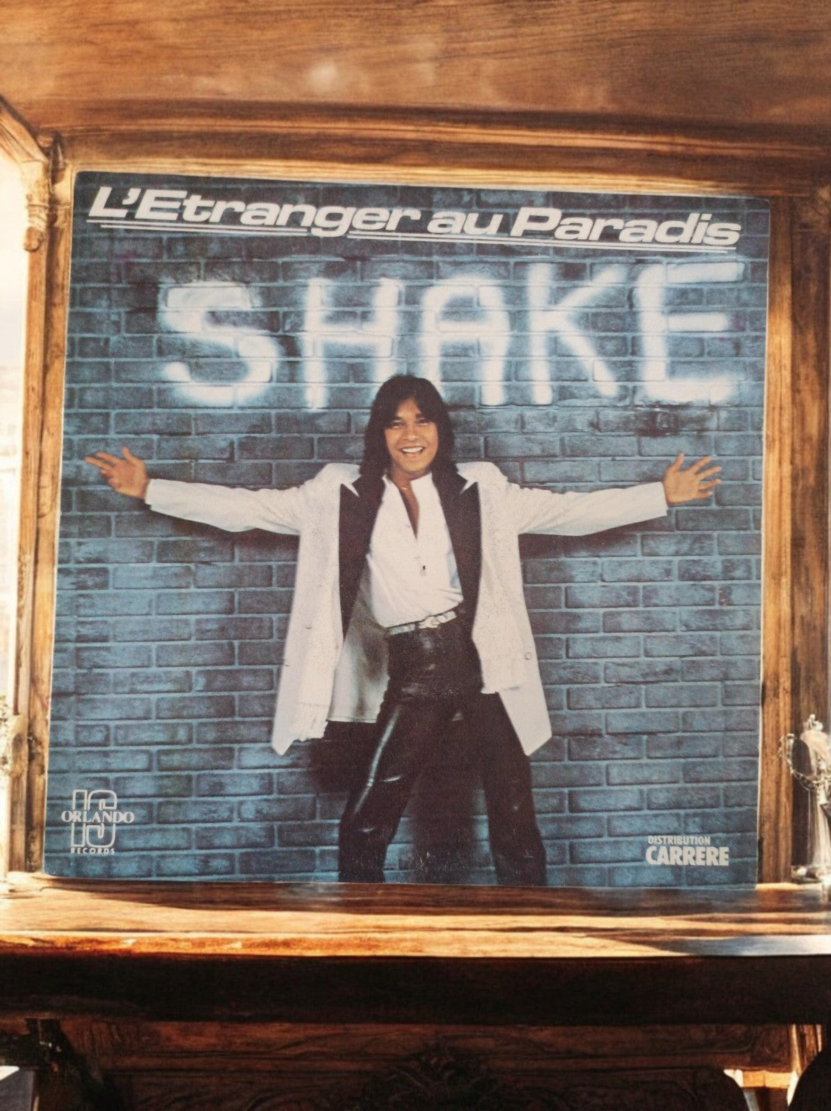 Vinyle 45T Shake L'Étranger au Paradis Orlando Carrere vintage pop années 70