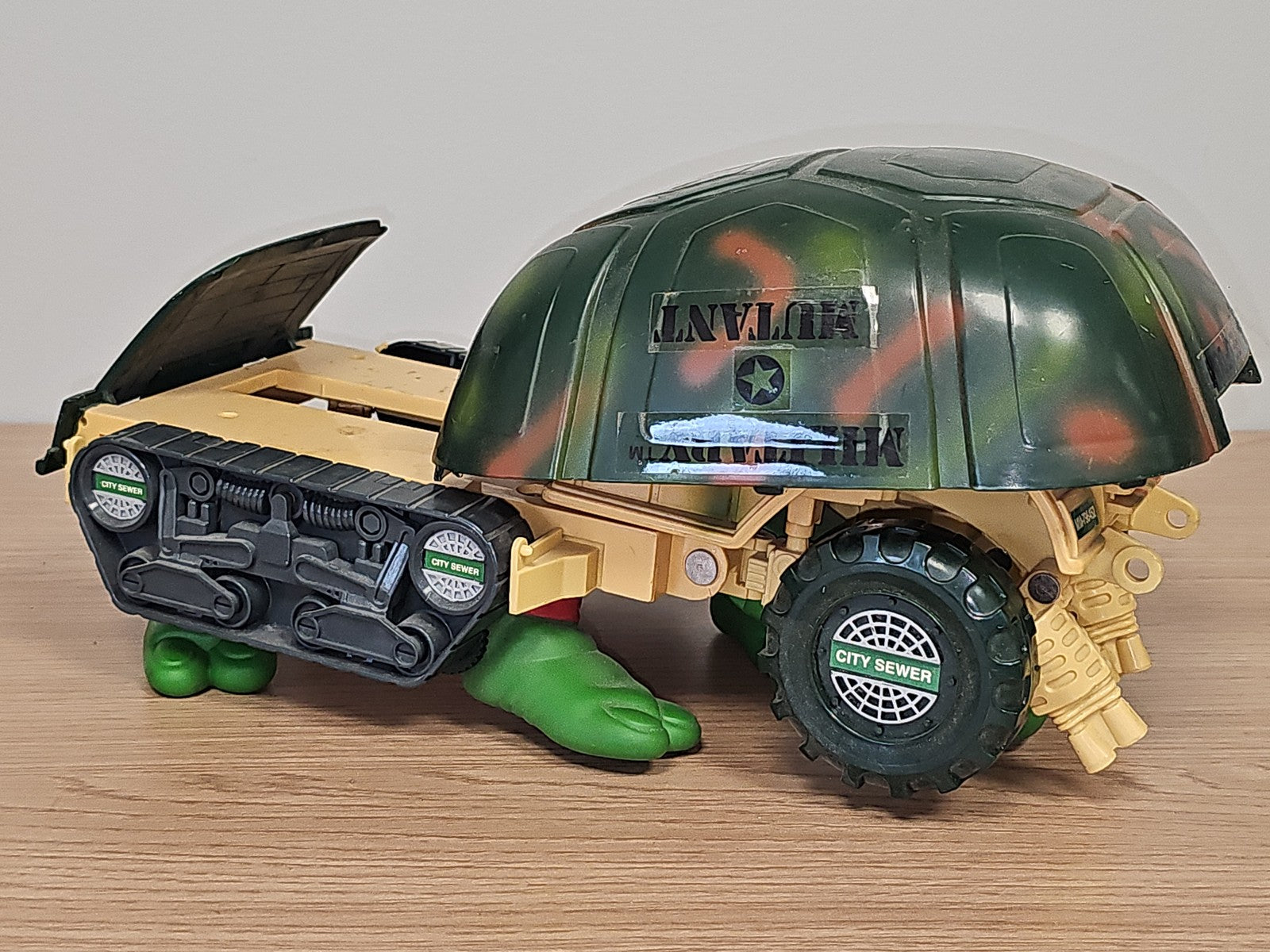 Figurine rétro TMNT Tortues Ninja véhicule militaire ancien 1992 jouet collectio