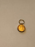 Pendentif ancien médaille dorée République Française, bijou vintage médaillon