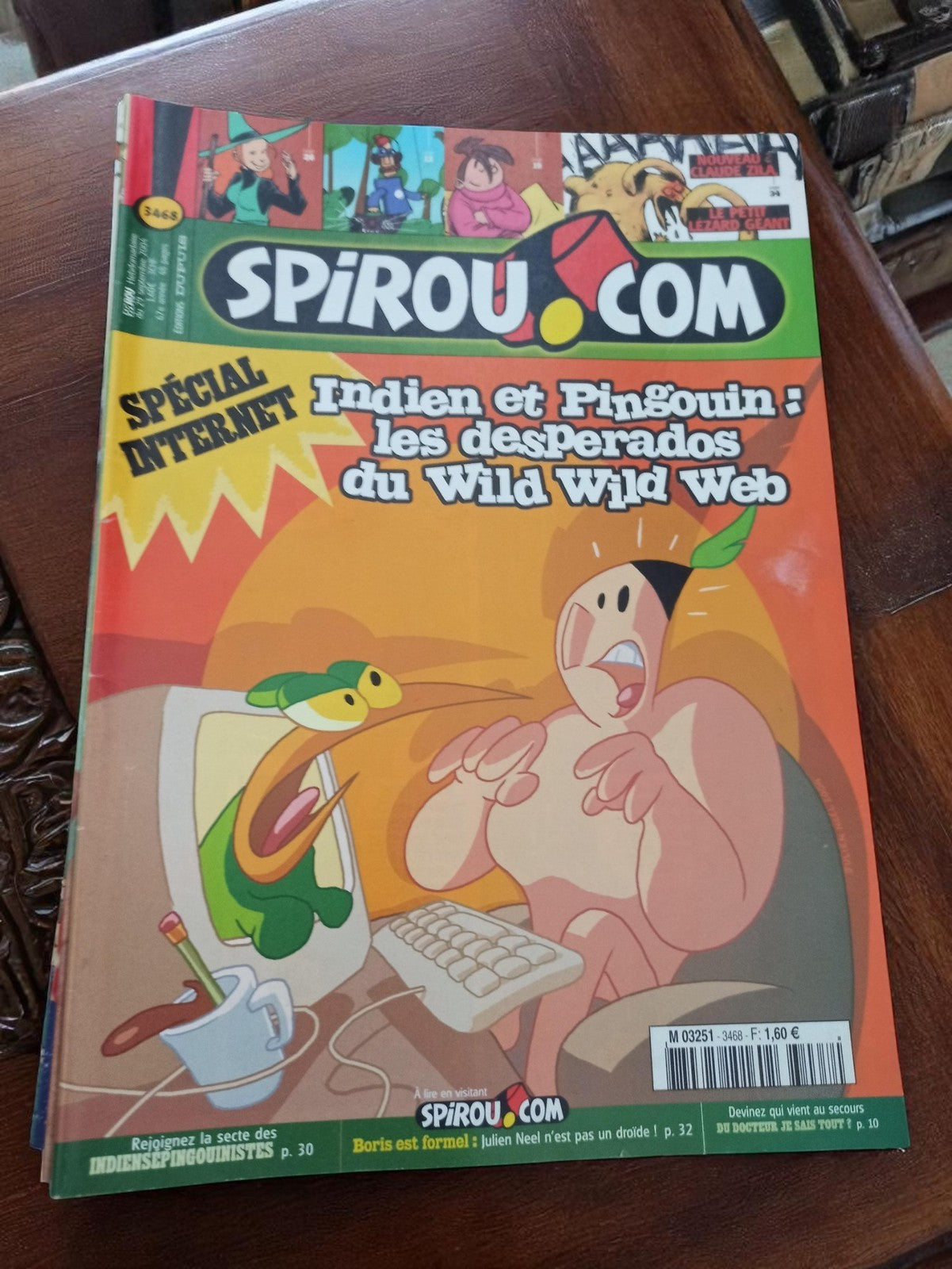 Magazine Spirou n°3468 Spécial Internet Vintage rétro BD ancien