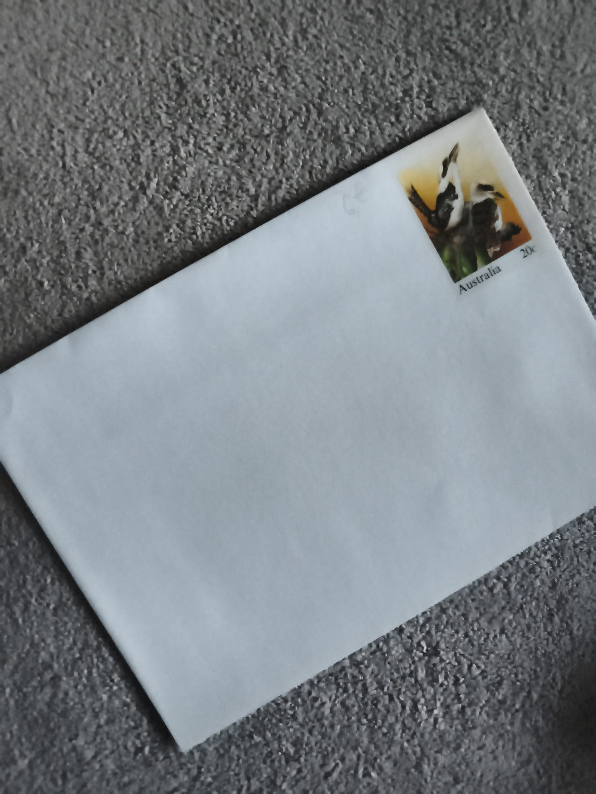 Lettre affranchie Australie timbre oiseaux 20c philatélie (Ref 27)