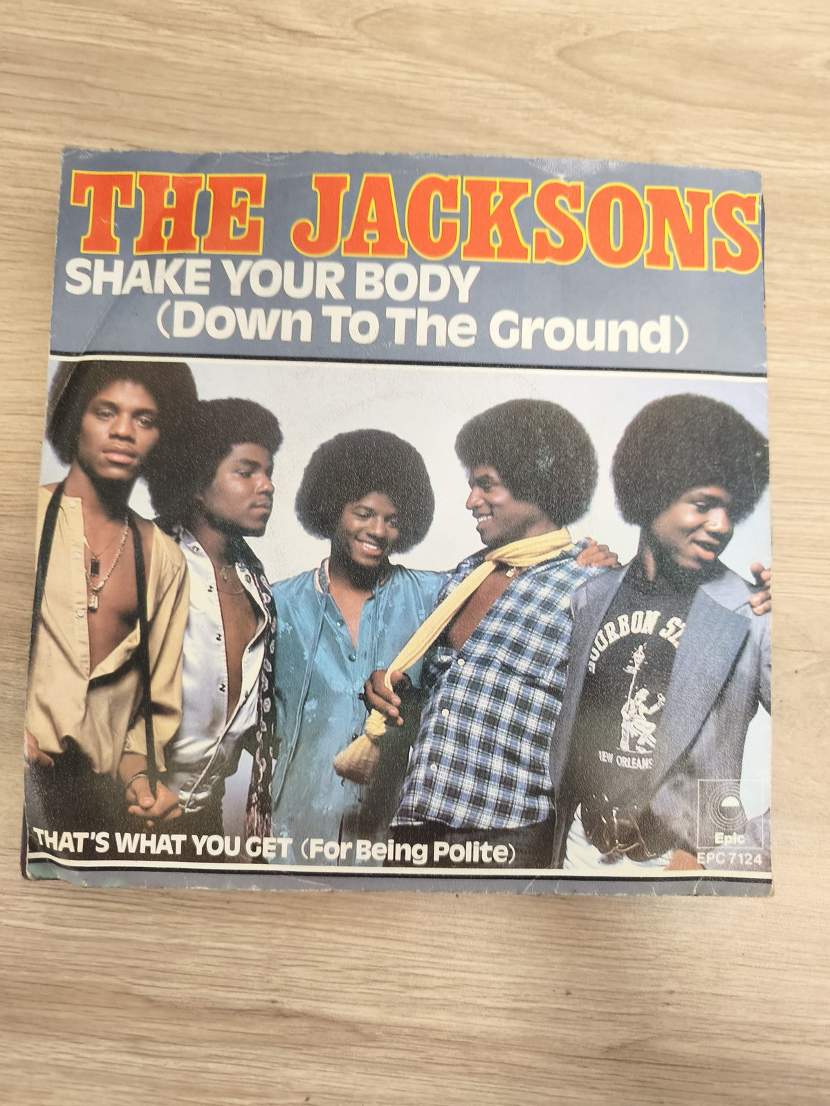 Vinyle 45T The Jacksons Shake Your Body Down To The Ground pochette photo