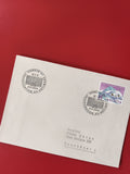 Enveloppe philatélie Suisse oblitérée, timbre Helvetia, cachet Genève 1962