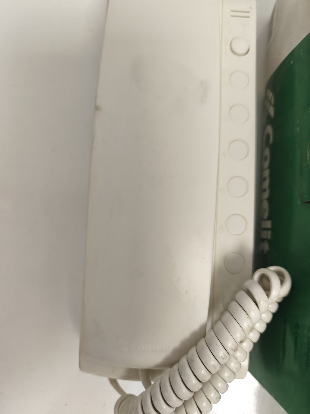 Interphone audio Comelit blanc filaire portier sonnette téléphone intérieur